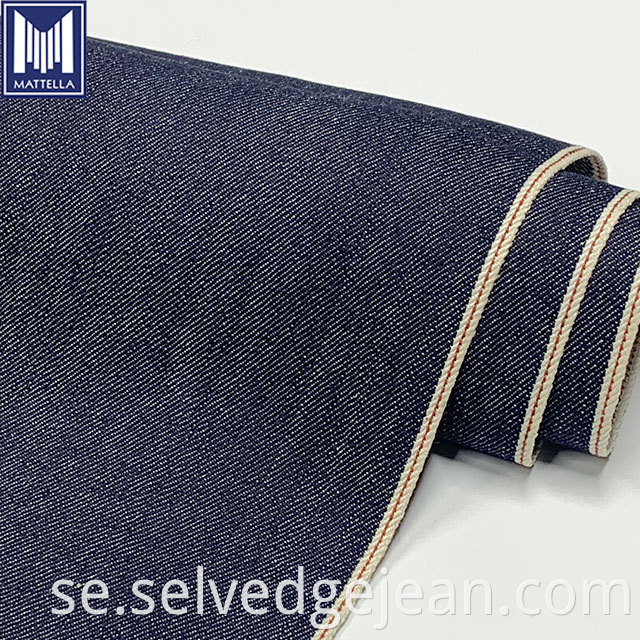 free samples premium jean fabric roll japanese selvedge 100% organic cotton indigo denim fabric jeans raw material stocklot